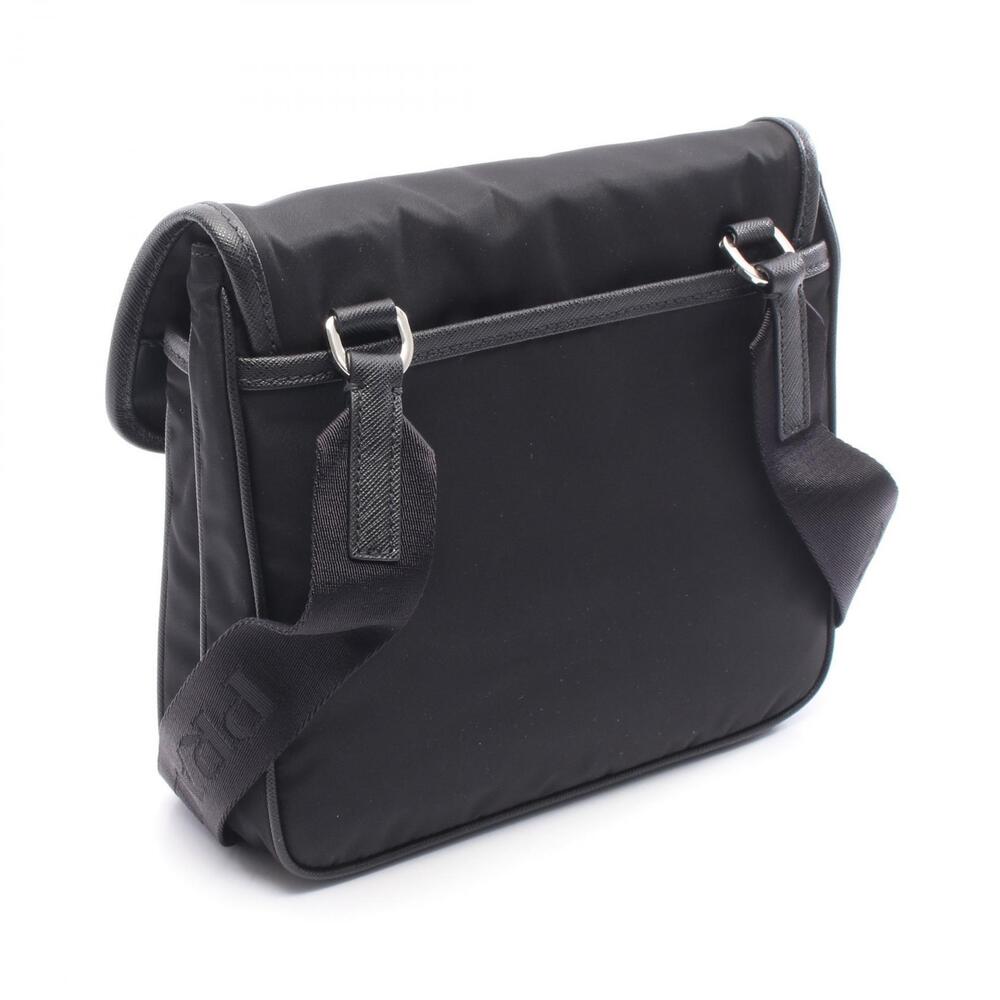 Prada Crossbody Bag Shoulder Saffiano Leather Black